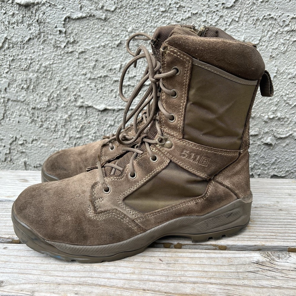 5.11 Boots Men Size 12 Tactical ATAC 2.0 8" Desert Dark Coyote Shoes